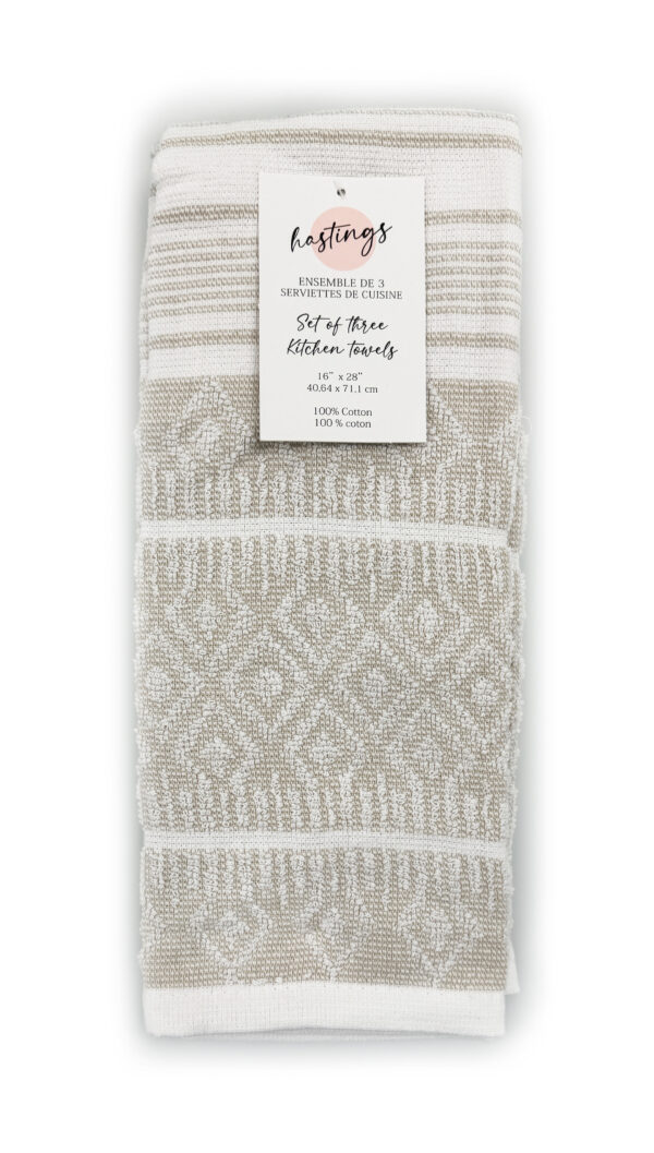 3 Pk Kitchen Towels - 100_ Cotton
