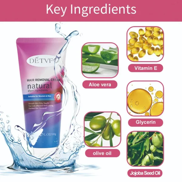 Permanent Hair Removal Cream Pack 5 – Smooth & Long Results