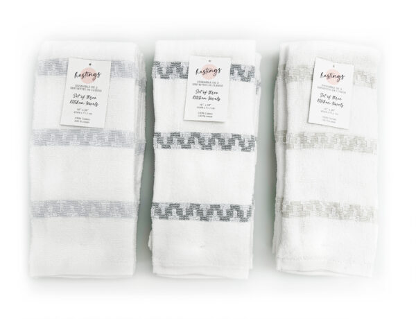 3 Pk Kitchen Towels - 100_ Cotton - Image 12