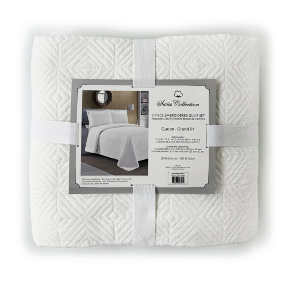 3 Pc 100_ Cotton Quilt Set - Image 14