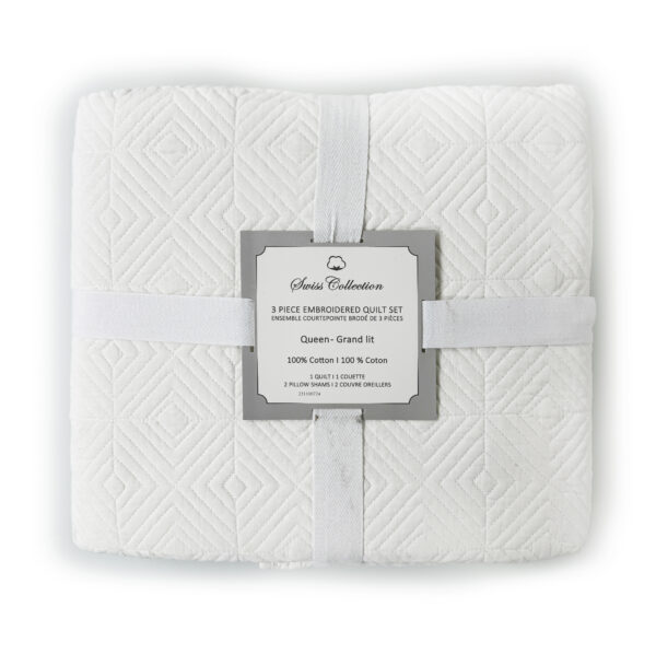 3 Pc 100_ Cotton Quilt Set - Image 15